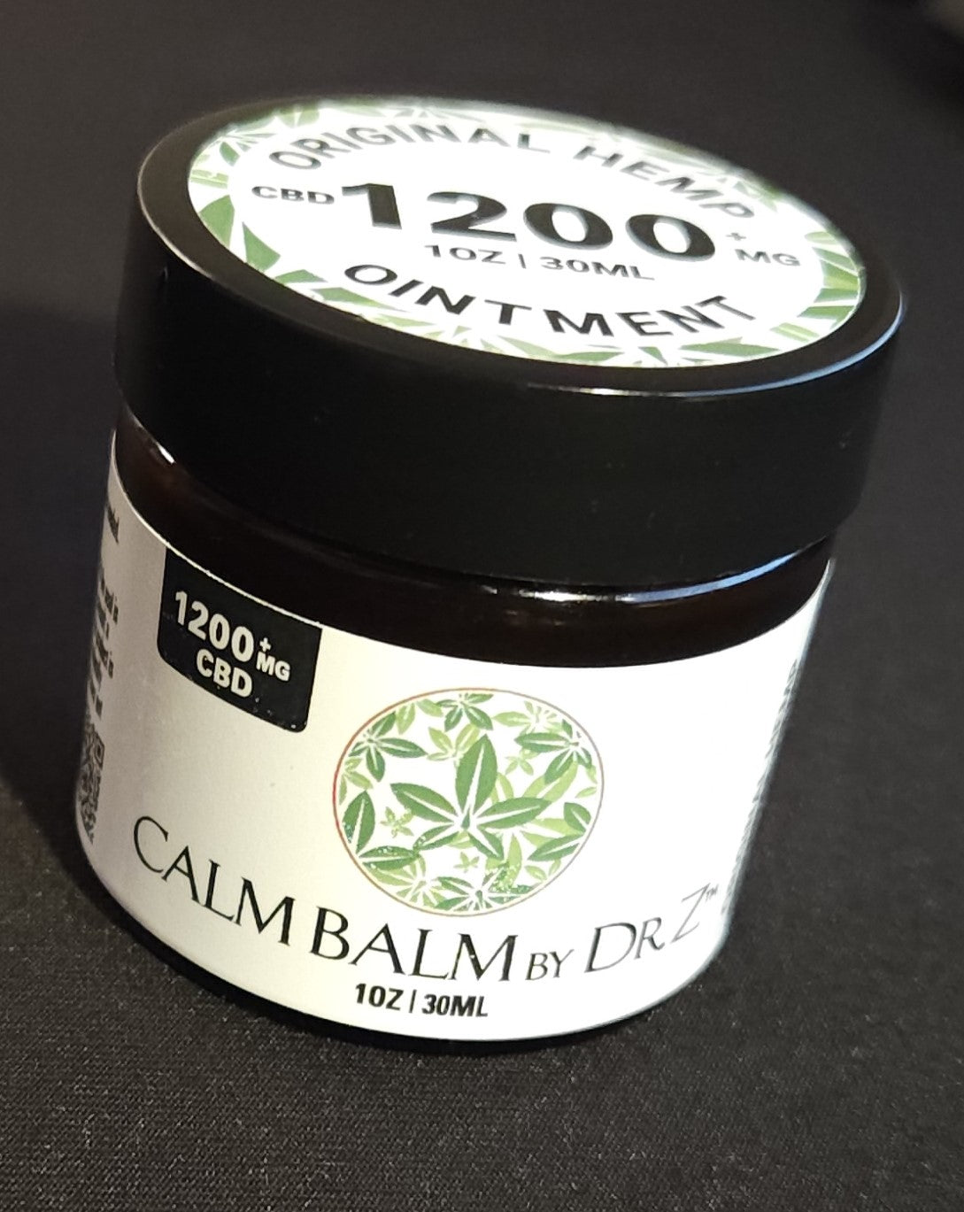 Calm Balm by Dr. Z Original Hemp Ointment 1200+mg CBD per 1oz|30ml